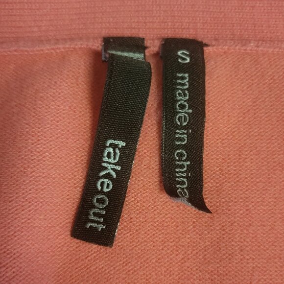 Take Out Pink Cropped Button Cardigan (Size S) - Picture 5 of 5